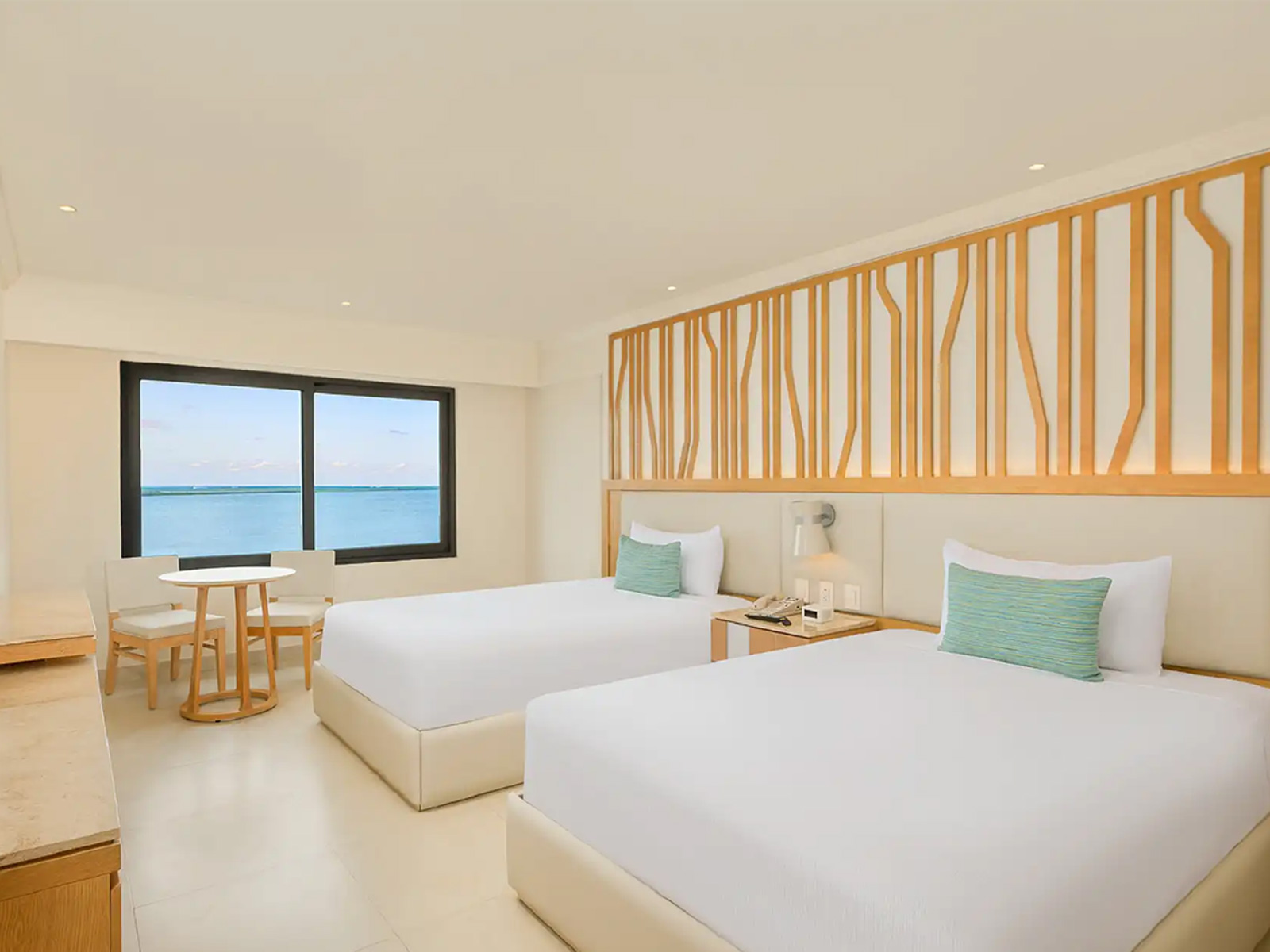 Vista desde la habitación Deluxe Vista Laguna en Royal Solaris Cancún